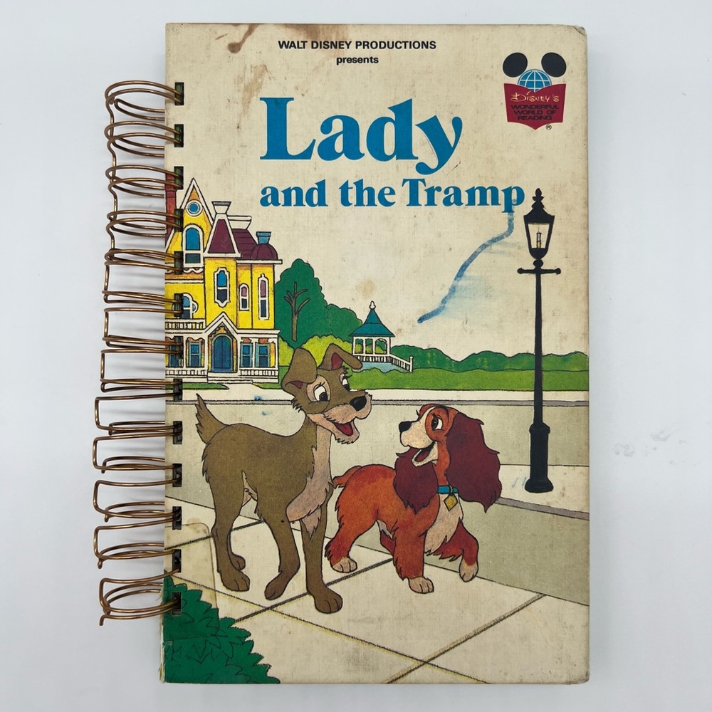 VTG Lady and the Tramp Children’s Book nTransformed into a Journal